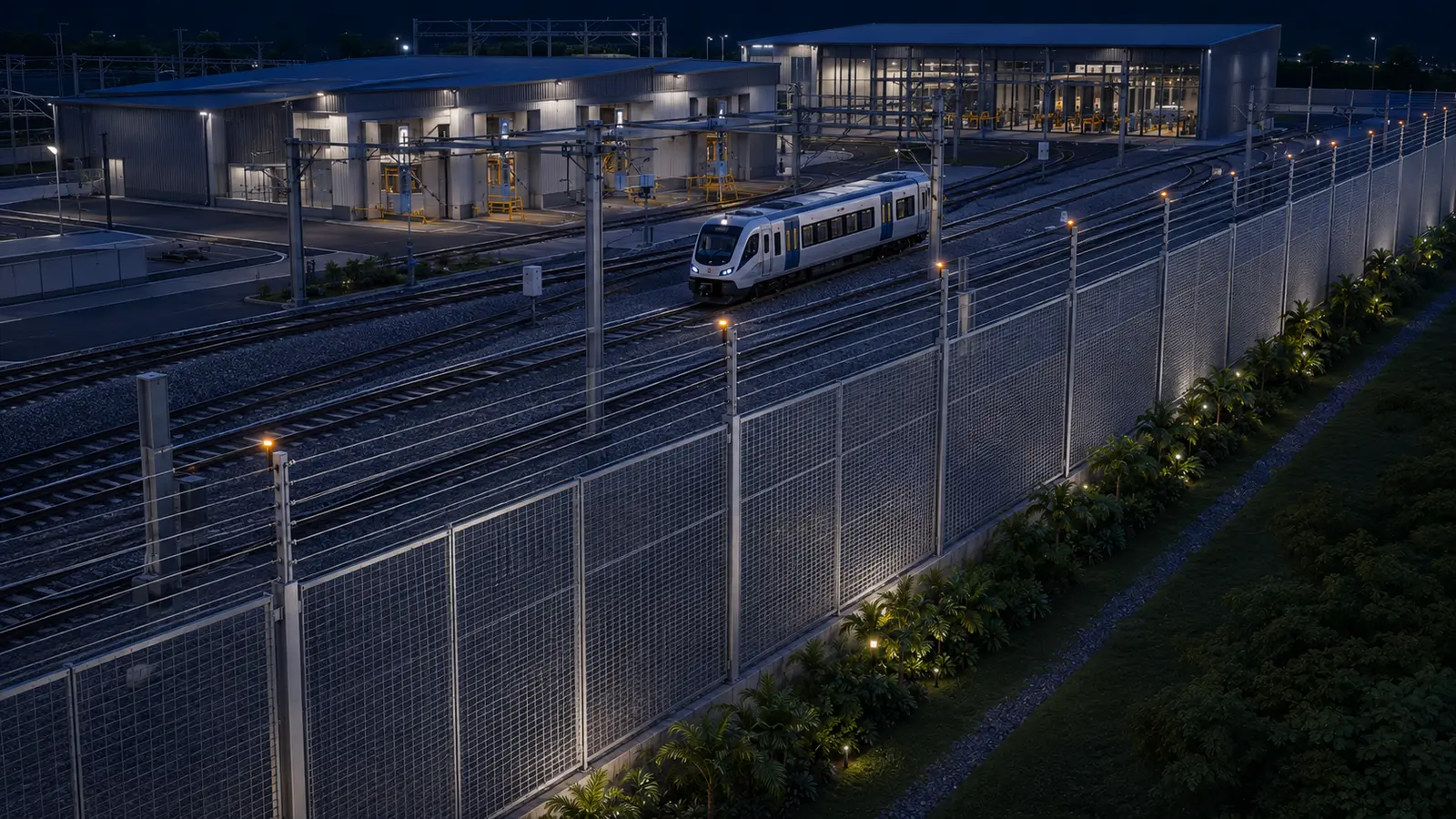 3D infrastructure electric fence application